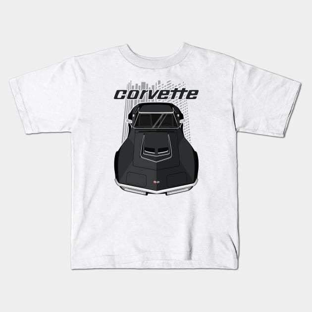 Corvette C3 - Black Kids T-Shirt by V8social